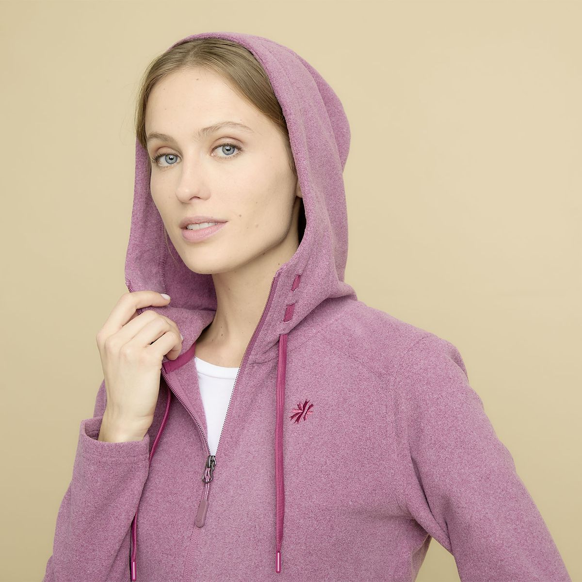 MOUNTAIN GEAR - Polar Deportivo Mountain Gear Mujer Con Capucha Y Cierre