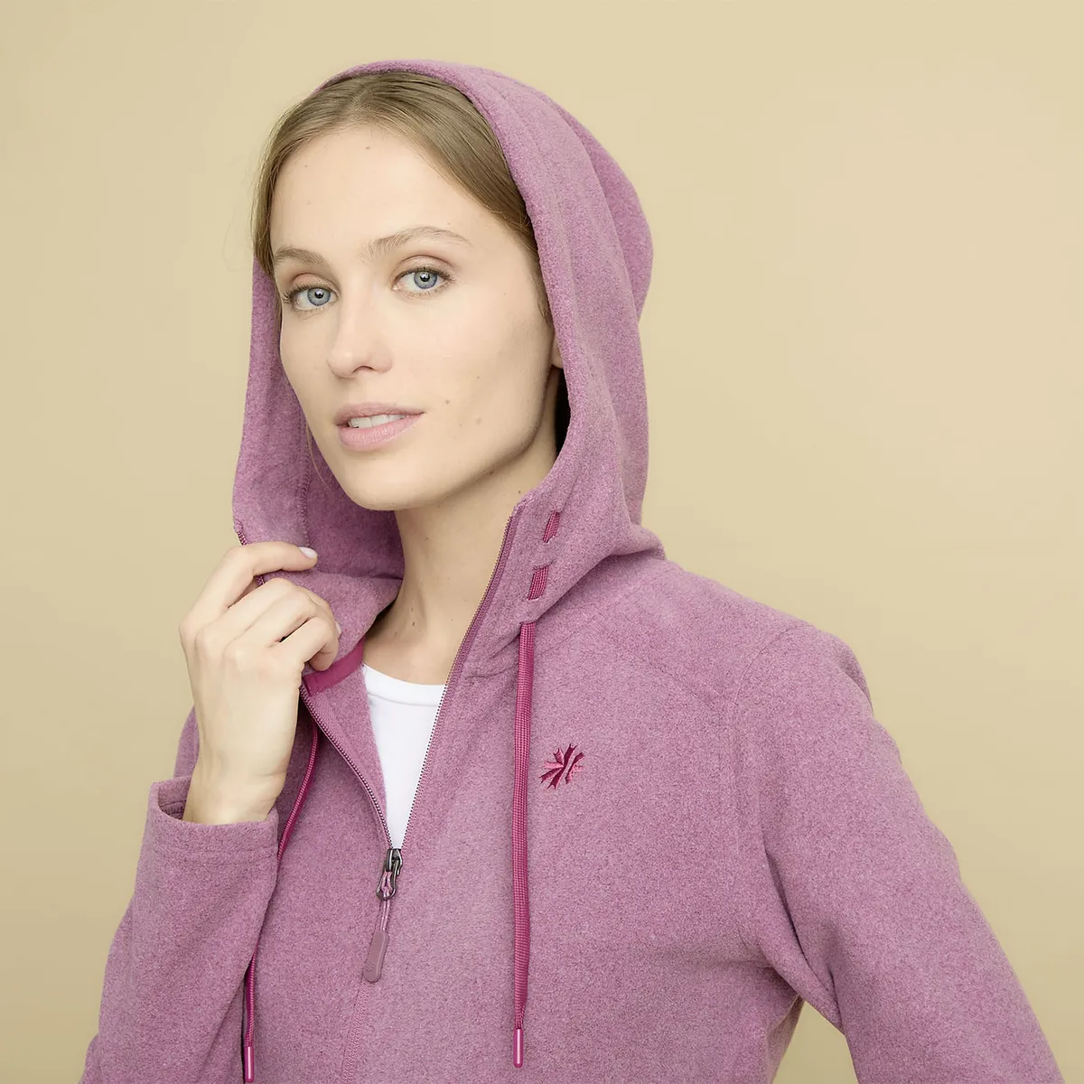 MOUNTAIN GEAR - Polar Deportivo Mountain Gear Mujer Con Capucha Y Cierre