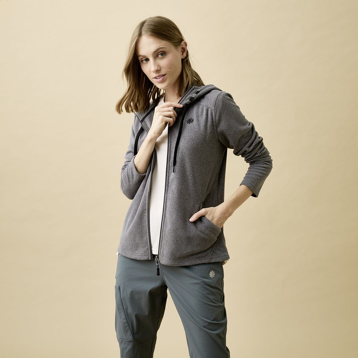 MOUNTAIN GEAR - Polar Deportivo Mountain Gear Mujer Con Capucha Y Cierre
