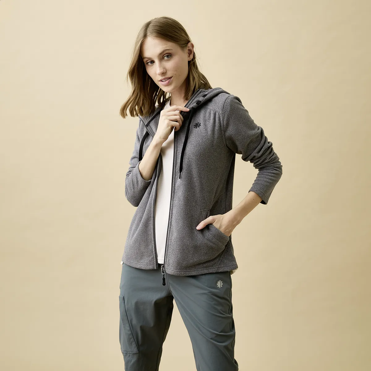 MOUNTAIN GEAR - Polar Deportivo Mountain Gear Mujer Con Capucha Y Cierre