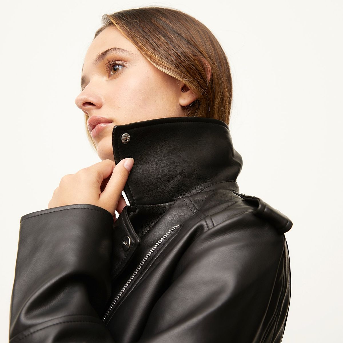 SYBILLA - Chaqueta Mujer Sybilla Regular Fit Cuero Sintético