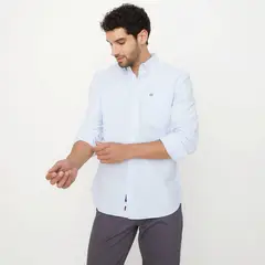 UNIVERSITY CLUB - Camisa Casual Manga Larga Algodón Hombre