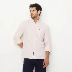 UNIVERSITY CLUB - Camisa Manga Larga Casual Algodón Hombre