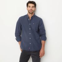 Camisa Casual Manga Larga Algodón Hombre