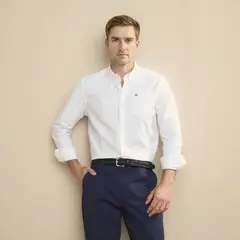 UNIVERSITY CLUB - Camisa Casual Manga Larga Algodón Hombre