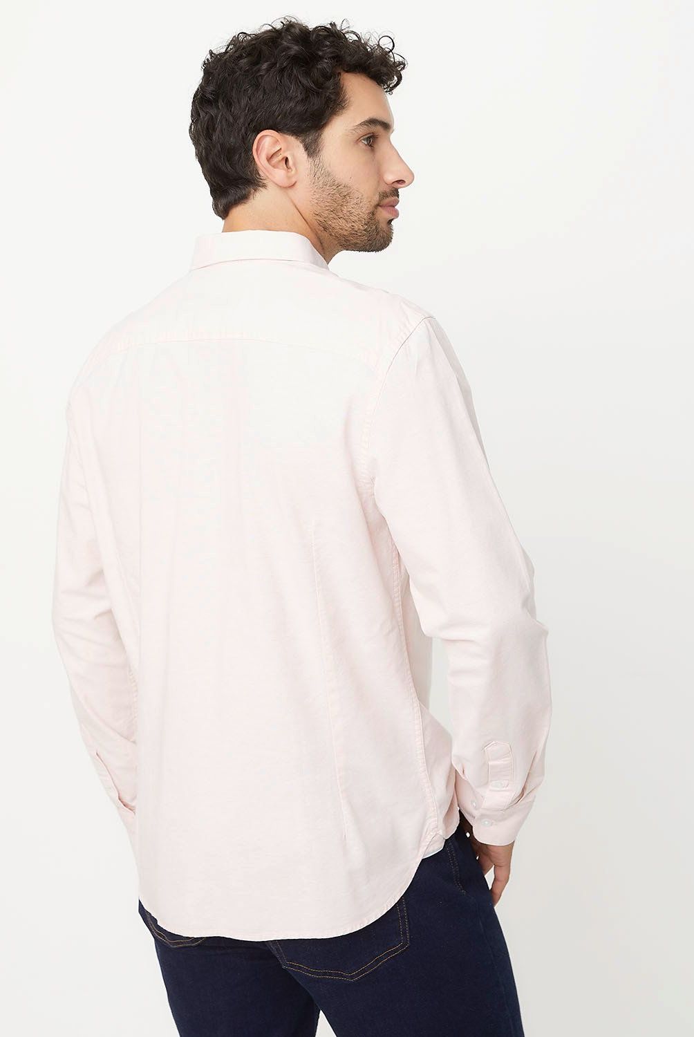 UNIVERSITY CLUB - Camisa Casual Manga Larga University Club Algodón Hombre