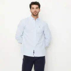 UNIVERSITY CLUB - Camisa Manga Larga Casual Algodón Hombre