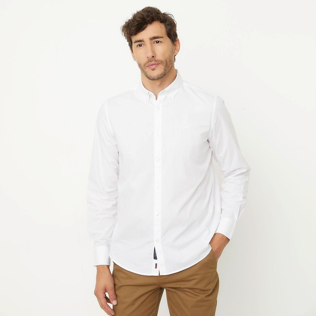 UNIVERSITY CLUB - Camisa Manga Larga Casual Algodón Hombre University Club