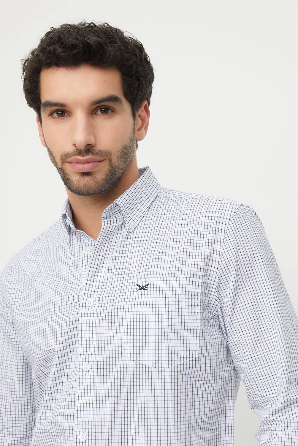 UNIVERSITY CLUB - Camisa Manga Larga Casual Algodón Hombre University Club