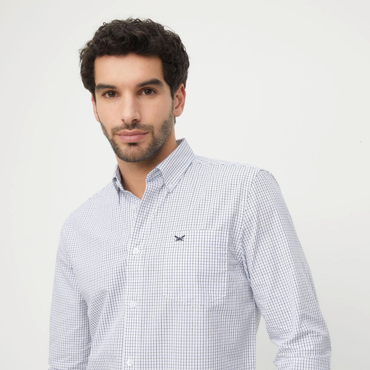 UNIVERSITY CLUB - Camisa Manga Larga Casual Algodón Hombre University Club