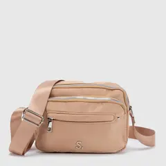 S COCCI - Bandolera s.cocci Negra Cierre Metálico Diseño Cruzado Mujer