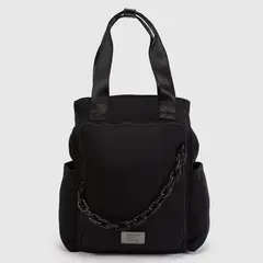 AMERICANINO - Mochila Mujer Negra Diseño Con Cadena