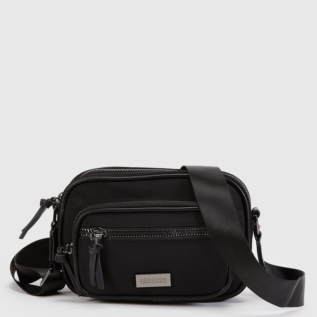 AMERICANINO - Bandolera Americanino Negra Mujer Cruzada