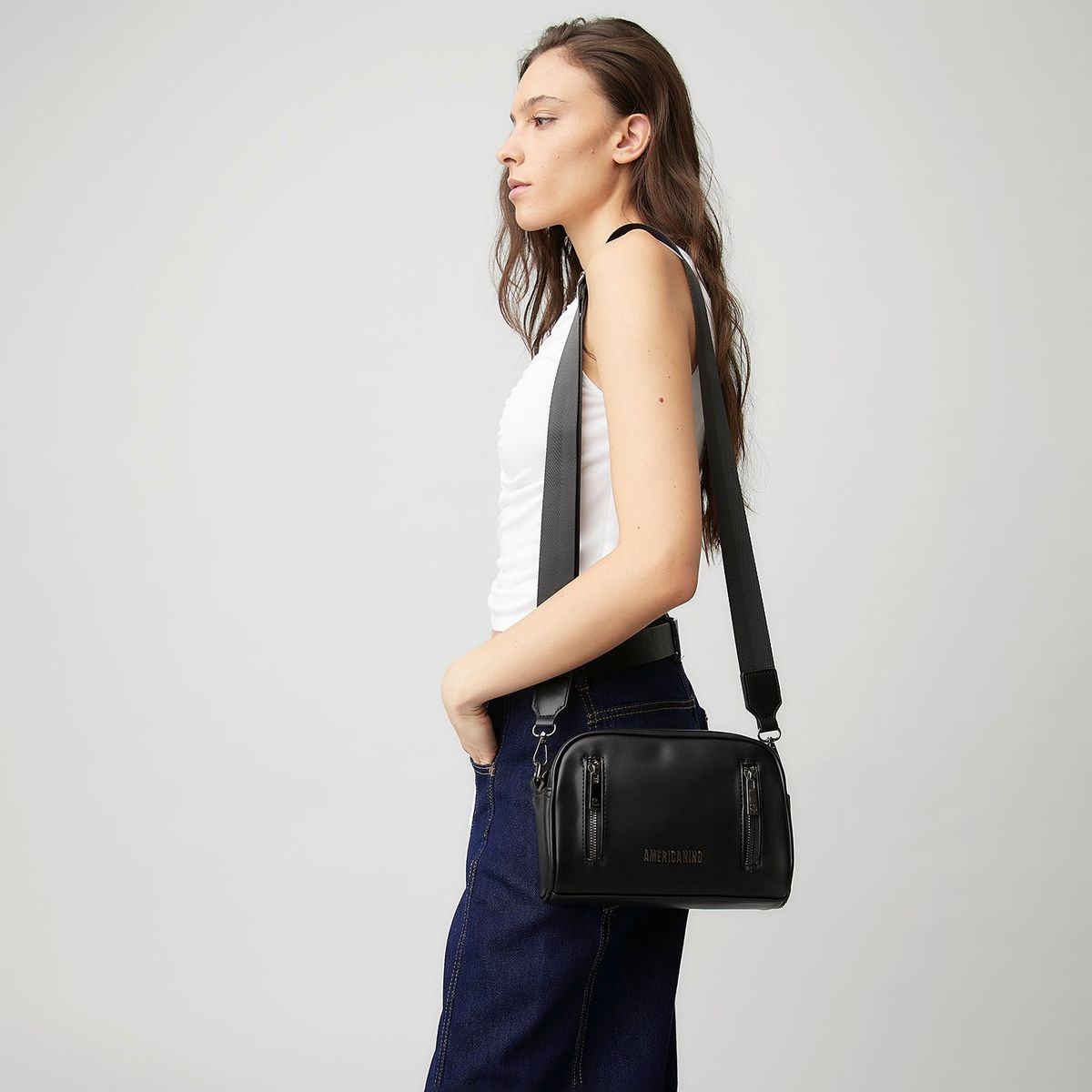 AMERICANINO - Bandolera Americanino Diseño Liso Mujer