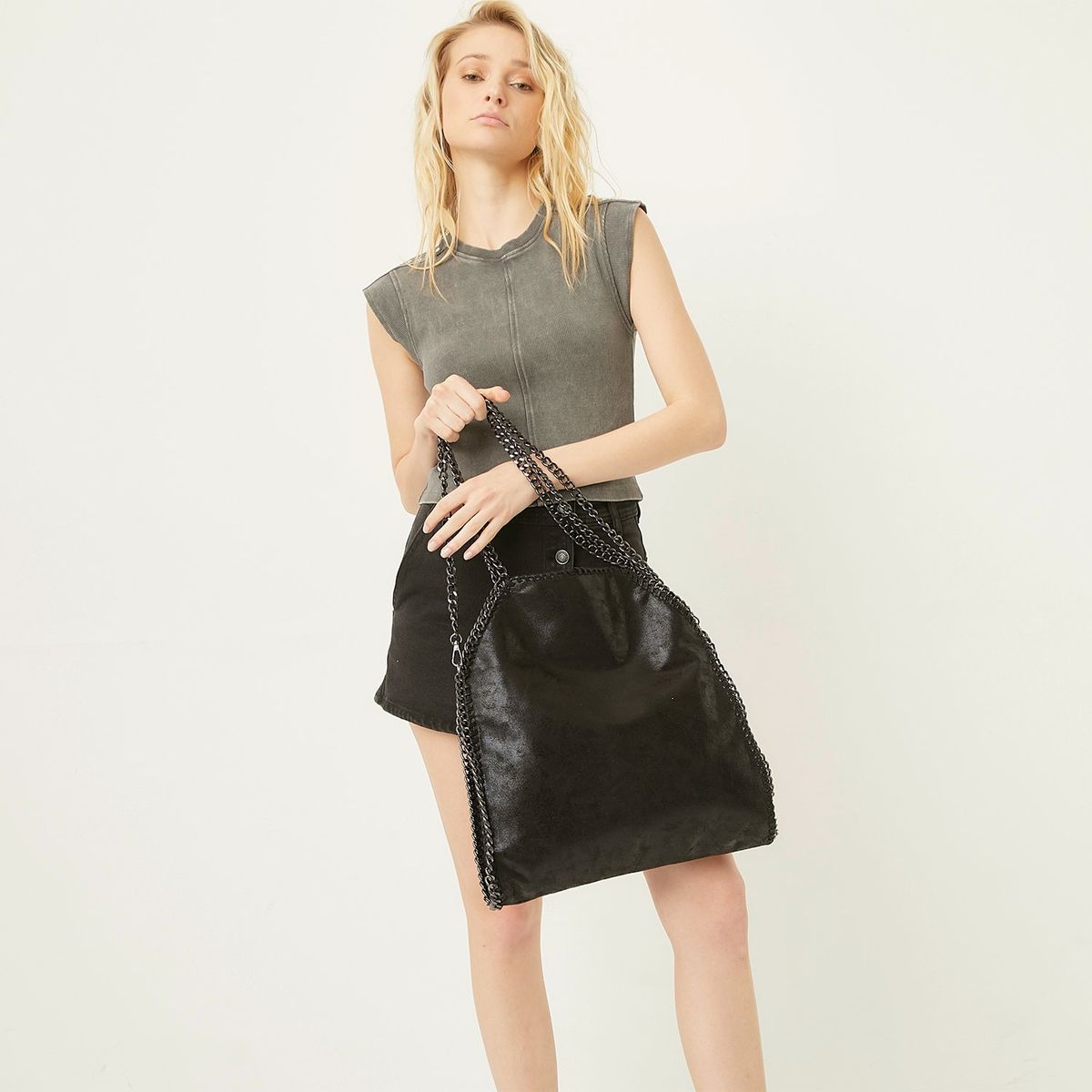 AMERICANINO - Cartera de Hombro Americanino Sintético Negra Mujer