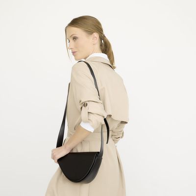 Imagen 2 del producto Bandolera Diseño Liso Mujer Café