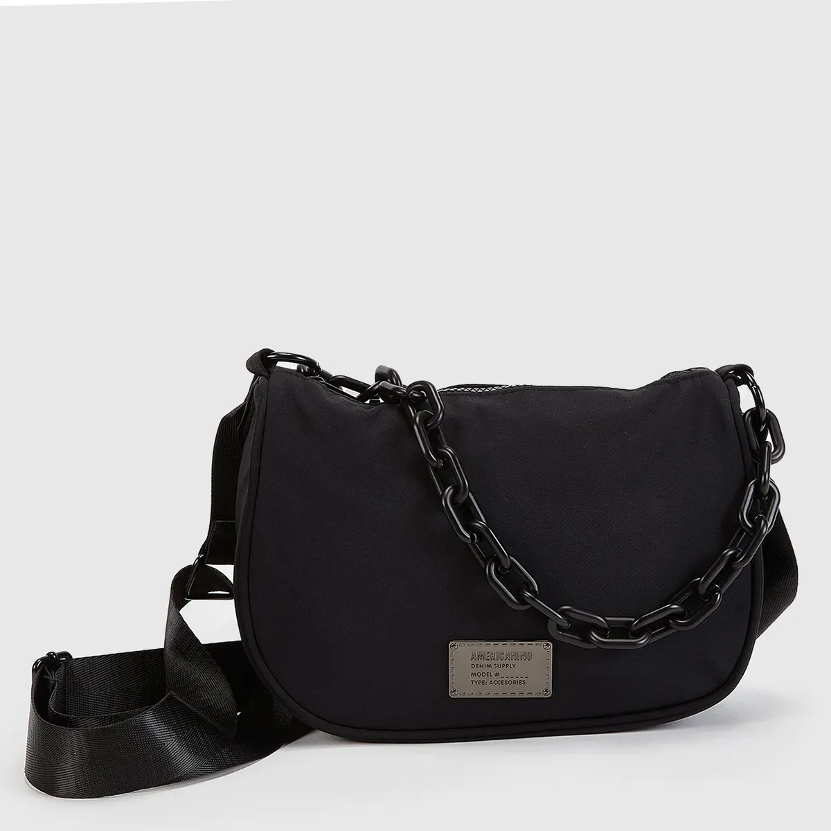 AMERICANINO - Bandolera Americanino Mujer Diseño Cadena Roja