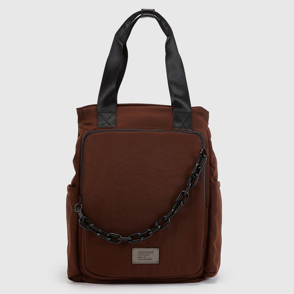 AMERICANINO - Mochila Americanino Mujer Borgoña Con Cadena