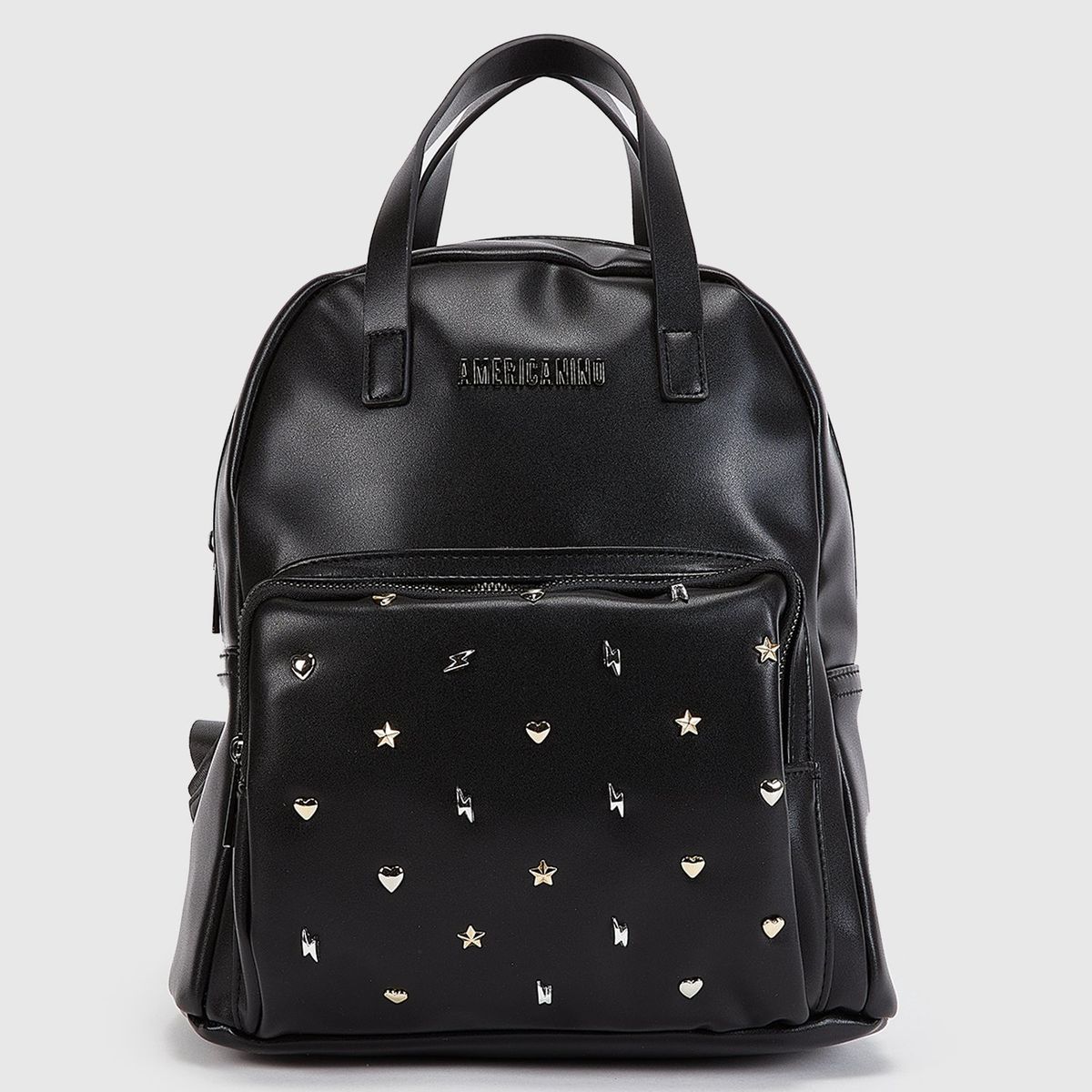 AMERICANINO - Mochila Americanino Diseño Con Tachas Mujer Negra