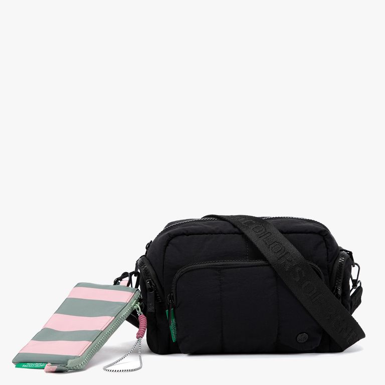 BENETTON Bandolera + Billetera Mujer