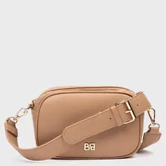 BASEMENT - Bandolera Negra Material Mujer Uso Cruzado