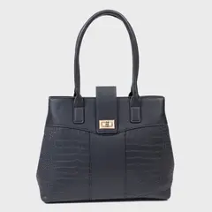 S COCCI - Cartera de Hombro Mujer S. Cocci Sintética Texturada Negra