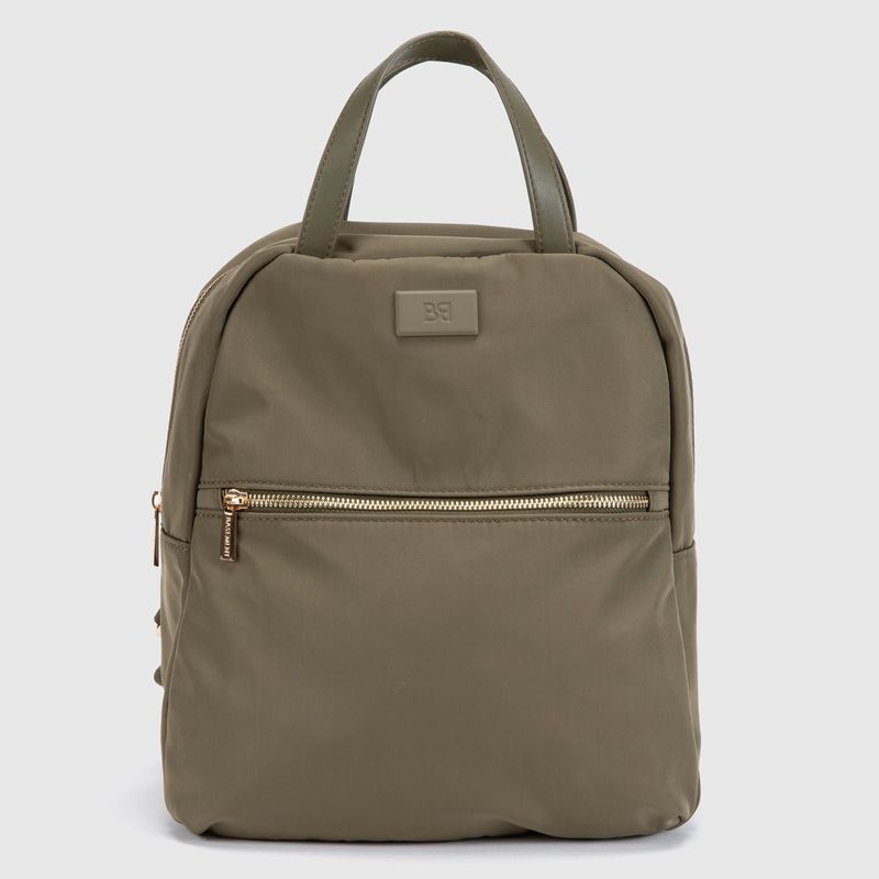 BASEMENT - Mochila Basement Mujer Diseño Liso Oliva