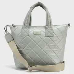 BASEMENT - Cartera Acolchada De Hombro Para Mujer Cierre Metálico