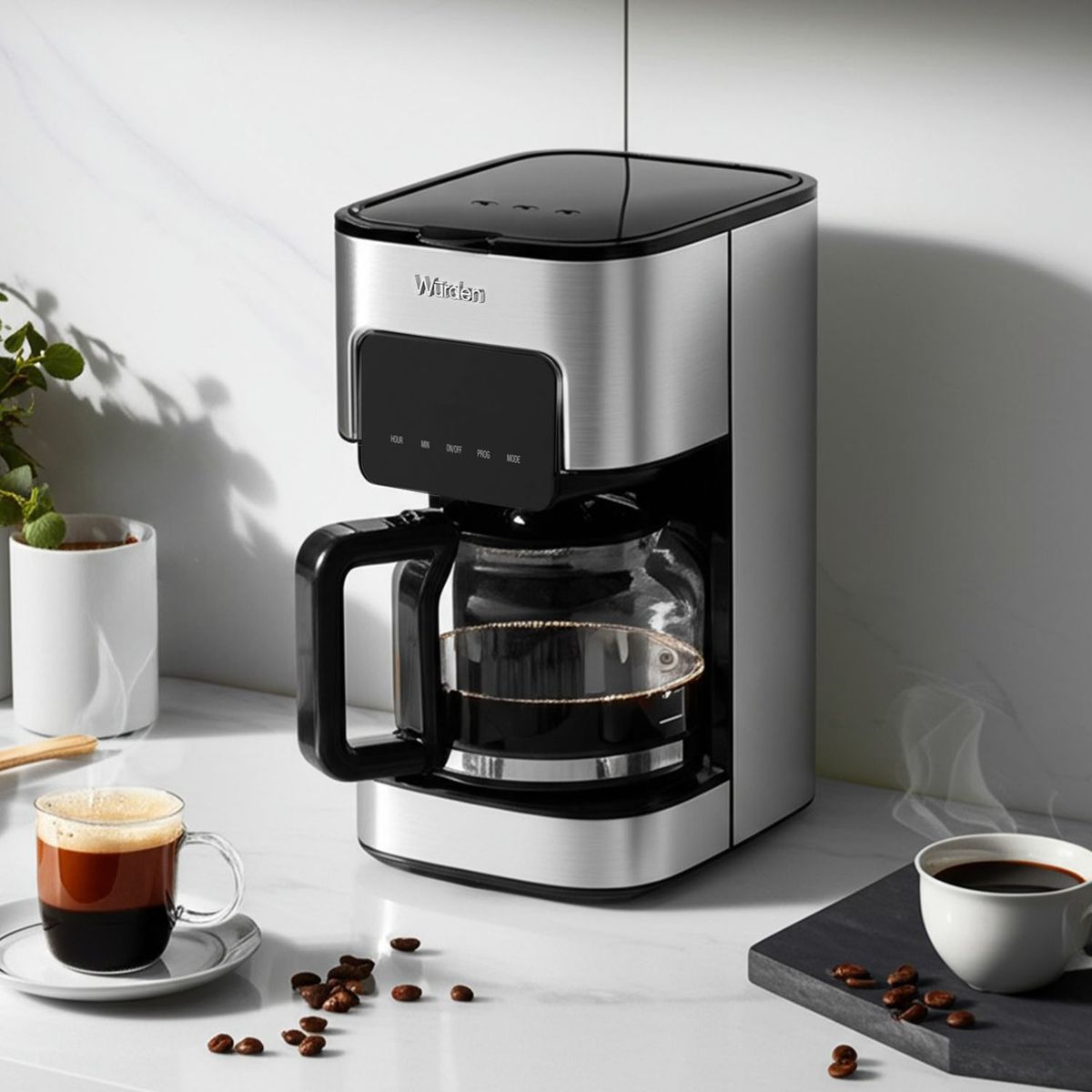 WURDEN - Cafetera Digital Programable WCM-PROGKAFFEE