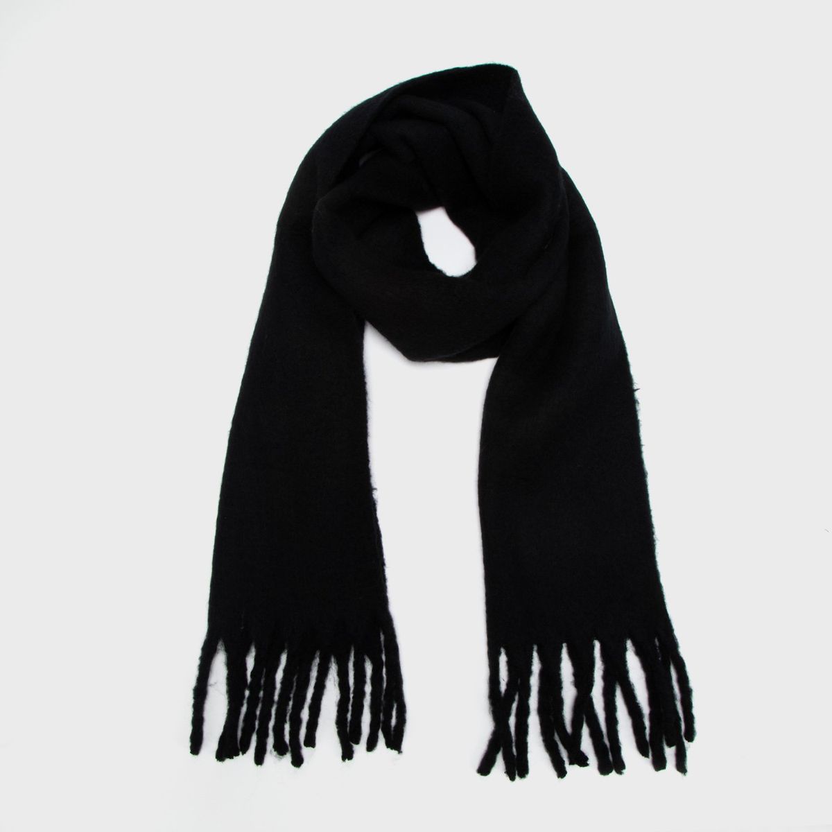 BASEMENT - Bufanda Mujer Basement Diseño a Cuadros con Flecos