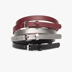 SYBILLA - Set de Cinturones Mujer Casual Pack de 3