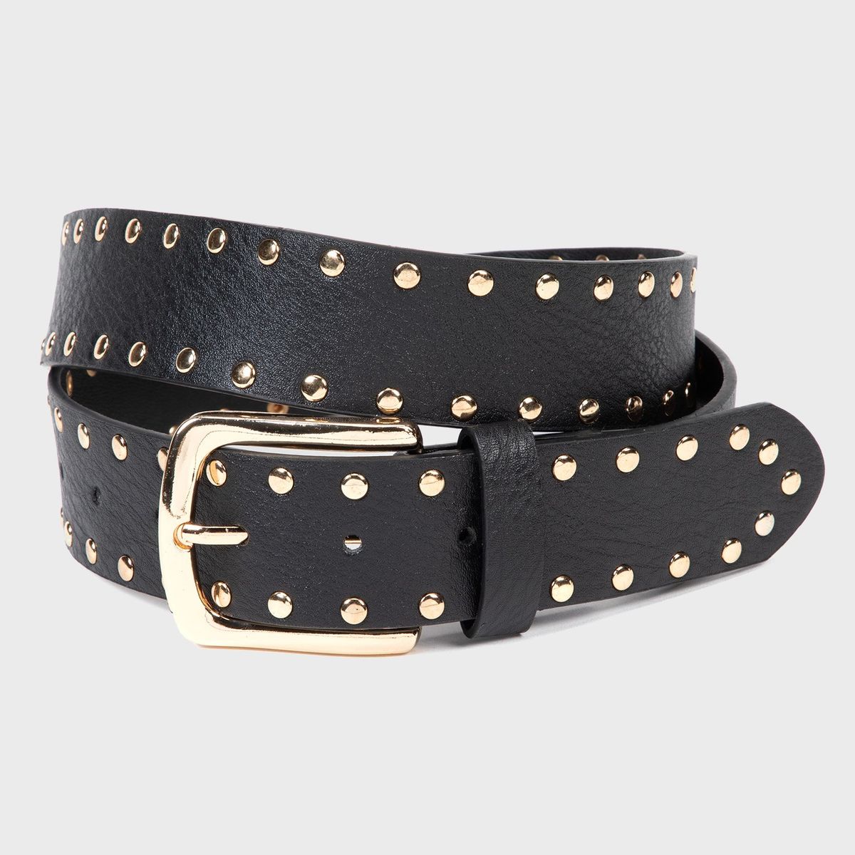 BASEMENT - Cinturón Basement Mujer Cuero Casual con Tachas