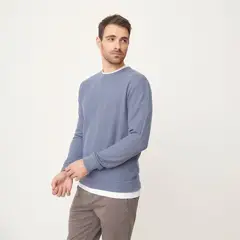 NEWPORT - Sweater Casual de Algodón Hombre Manga Larga
