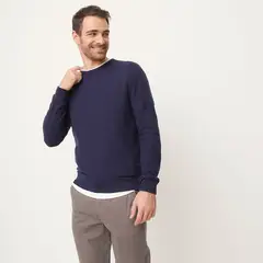 NEWPORT - Sweater Casual de Algodón Hombre Manga Larga