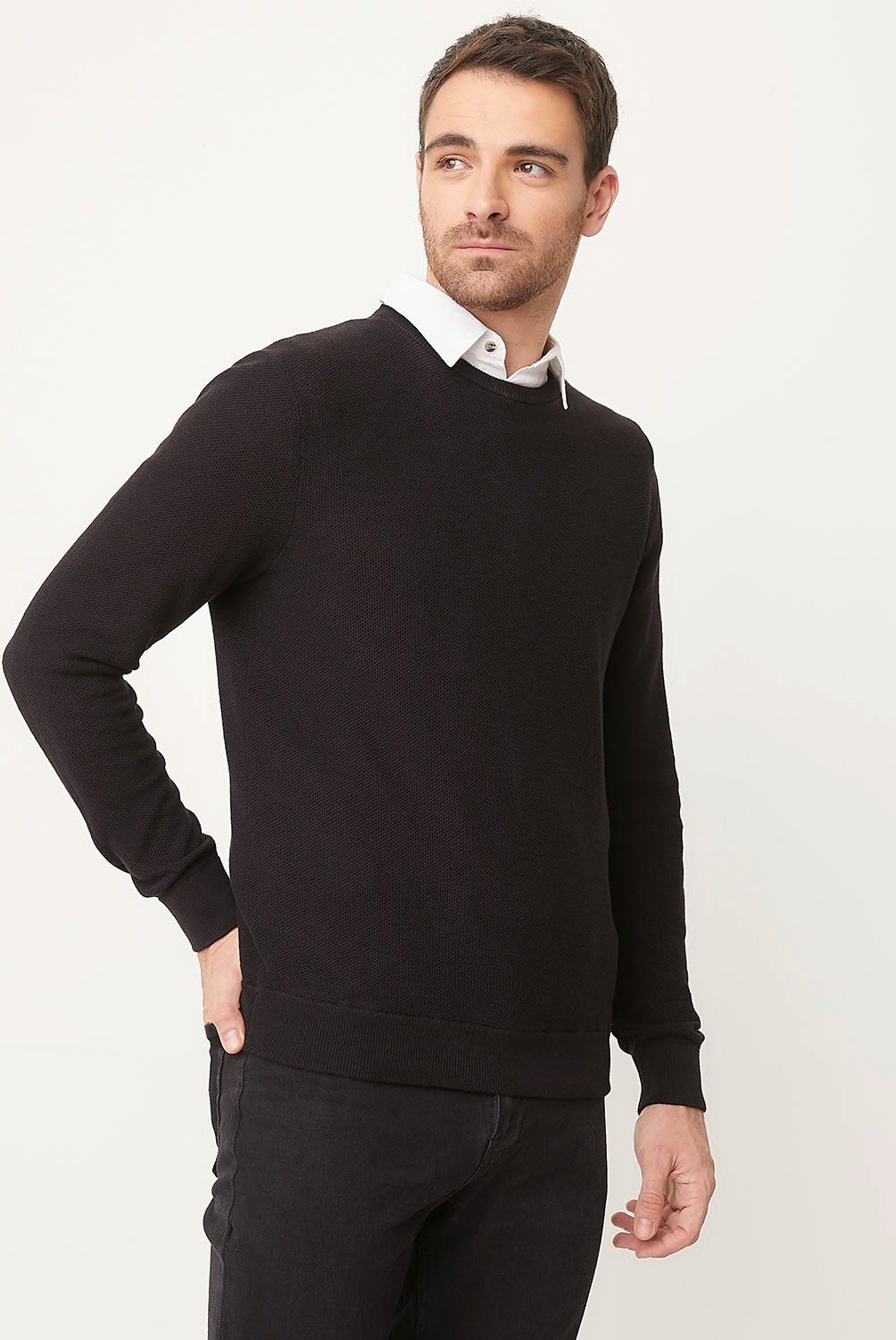 NEWPORT - Sweater Casual de Algodón Newport Hombre Manga Larga