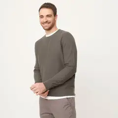 NEWPORT - Sweater Casual de Algodón Hombre Manga Larga