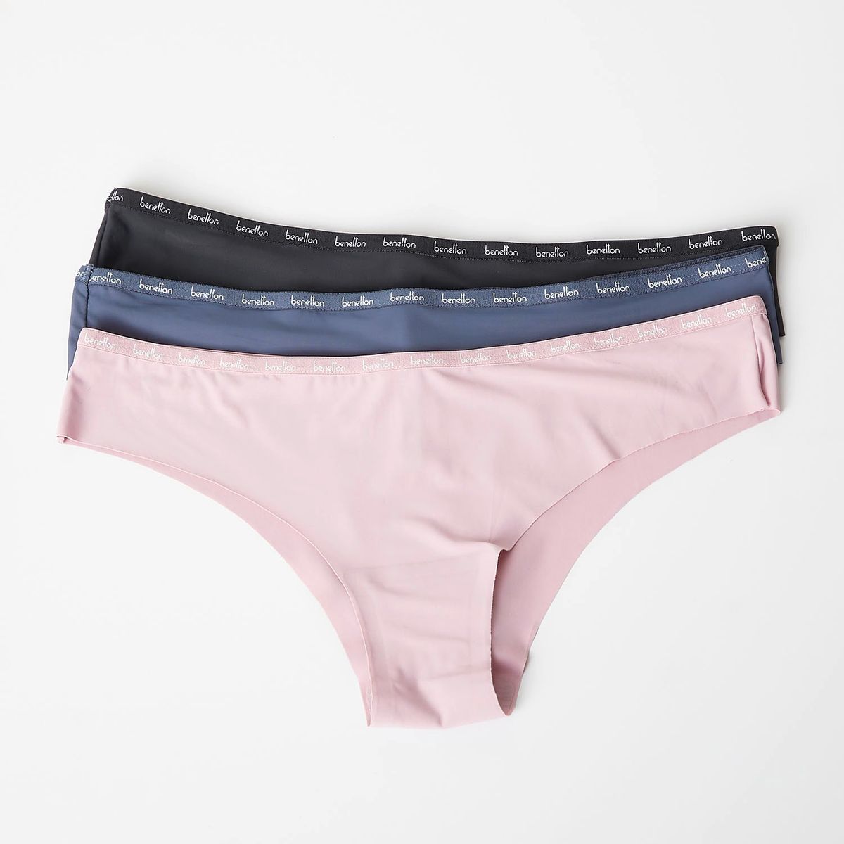 BENETTON - Pack De 3 Calzones Bikini Microfibra Mujer Benetton