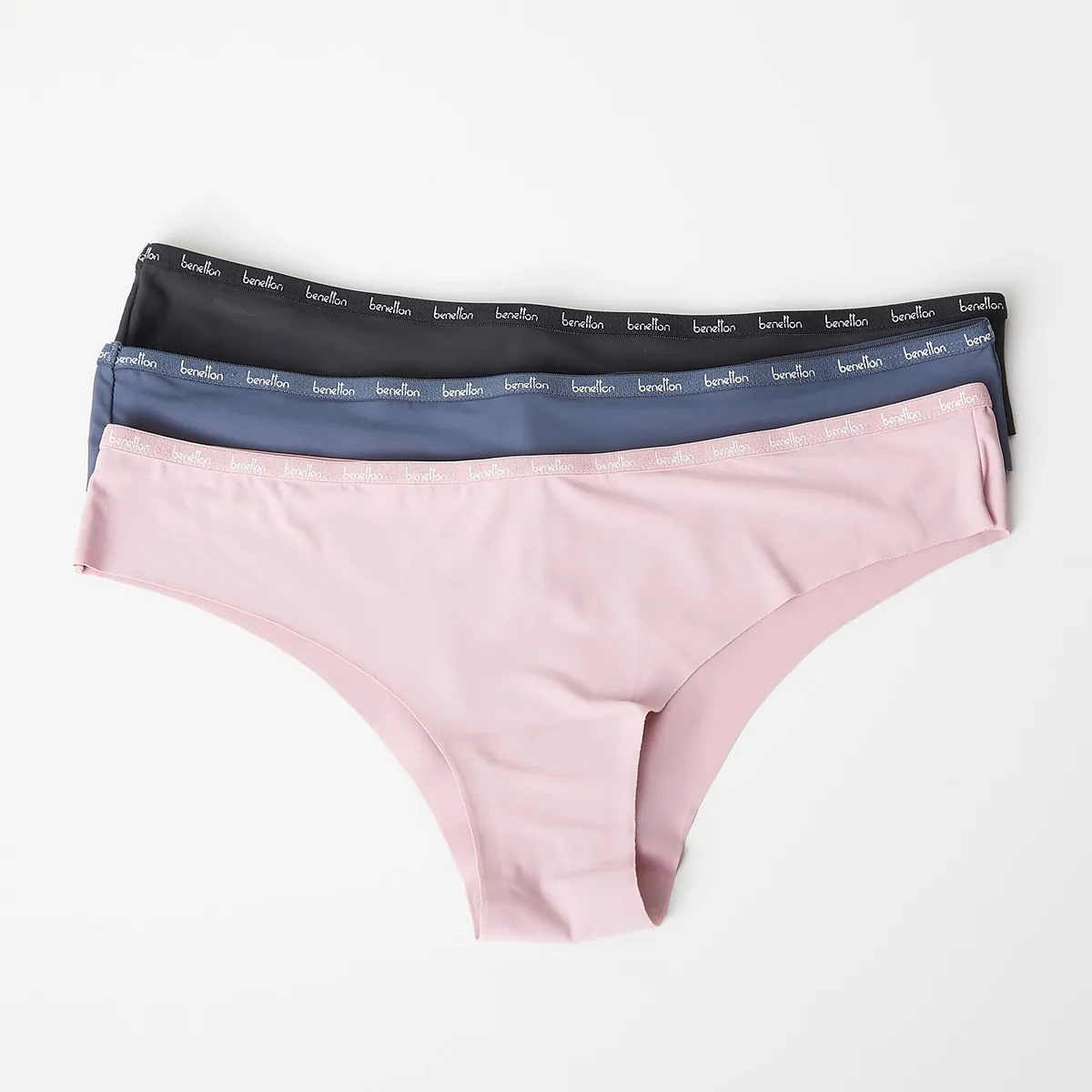 BENETTON - Pack De 3 Calzones Bikini Microfibra Mujer Benetton