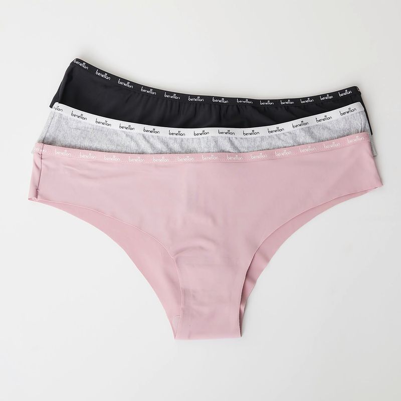 BENETTON - Pack De 3 Calzones Mujer Benetton