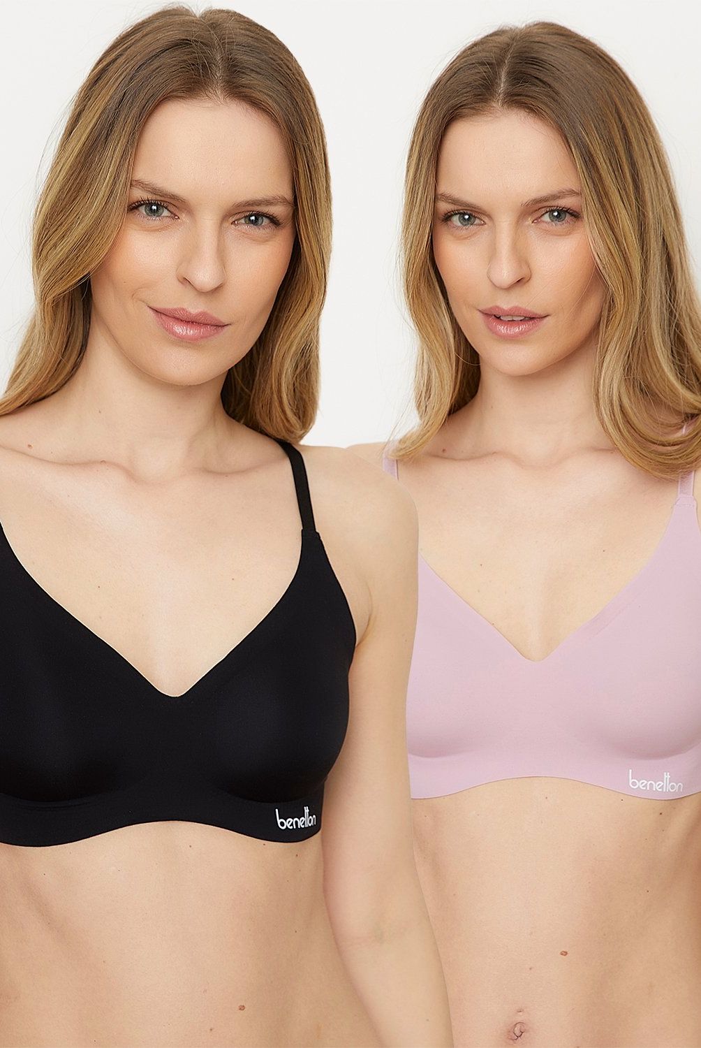 BENETTON - Pack De 2 Sostenes Mujer Benetton