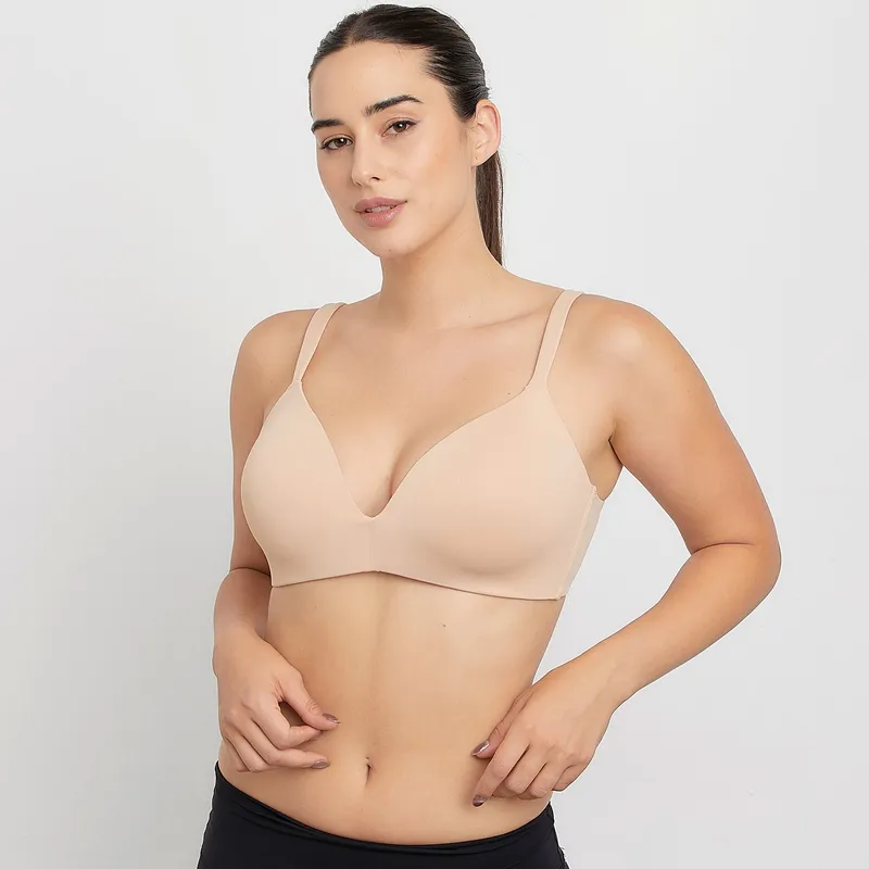 BLU - Sost�n Microfibra Liso Sin Copa Mujer