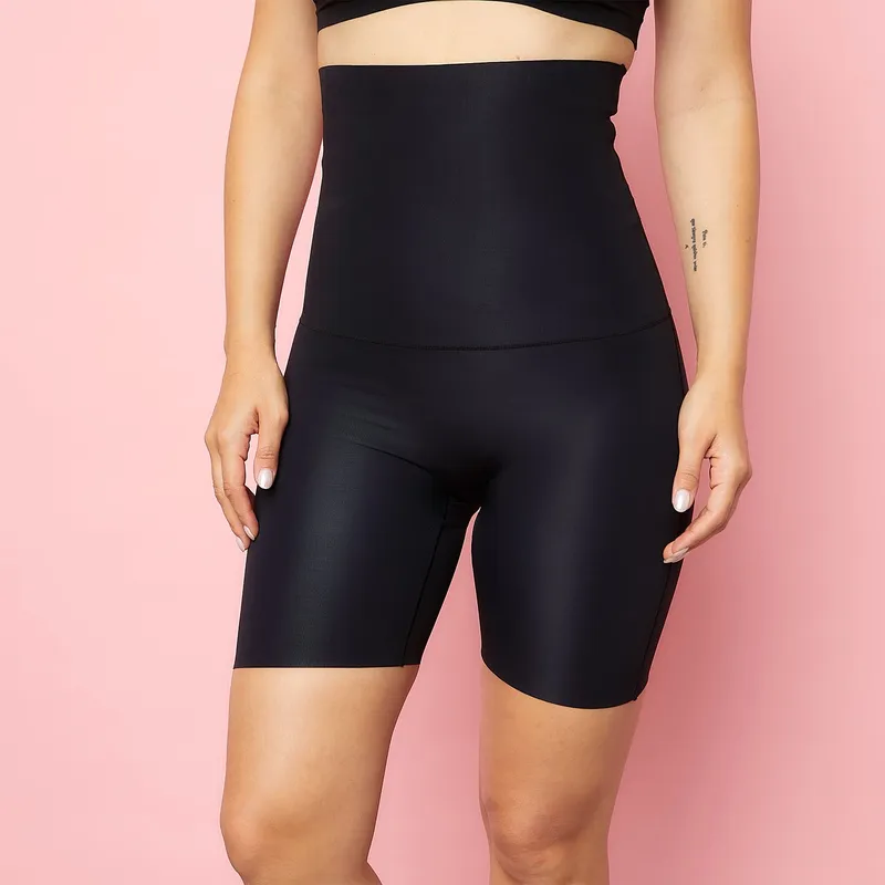 BLU - Faja Short Control Abdomen Microfibra Mujer Blu