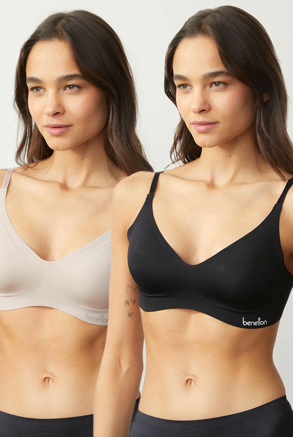 BENETTON - Pack De 2 Sostenes Mujer Benetton