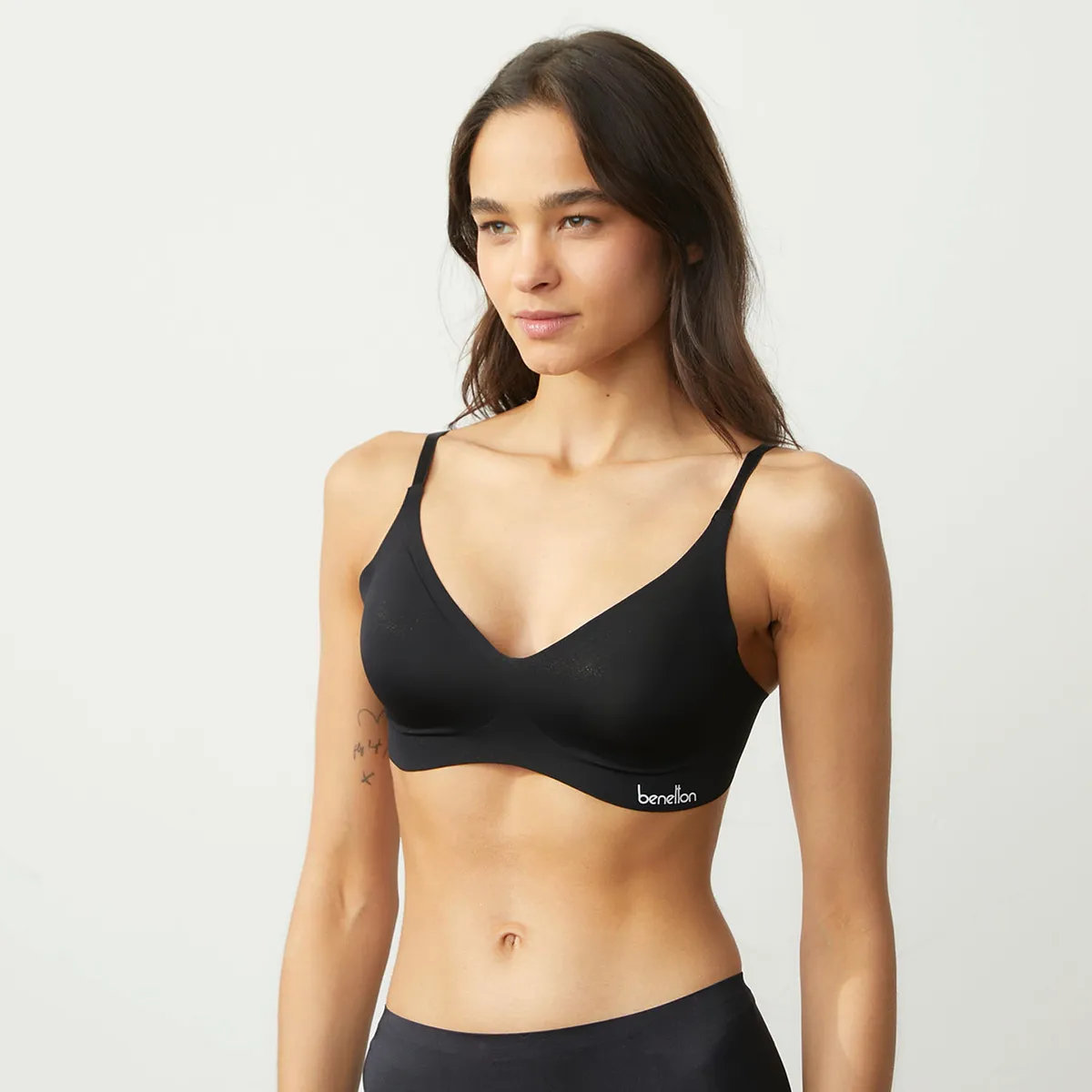 BENETTON - Pack De 2 Sostenes Sin Arco Microfibra Mujer Benetton