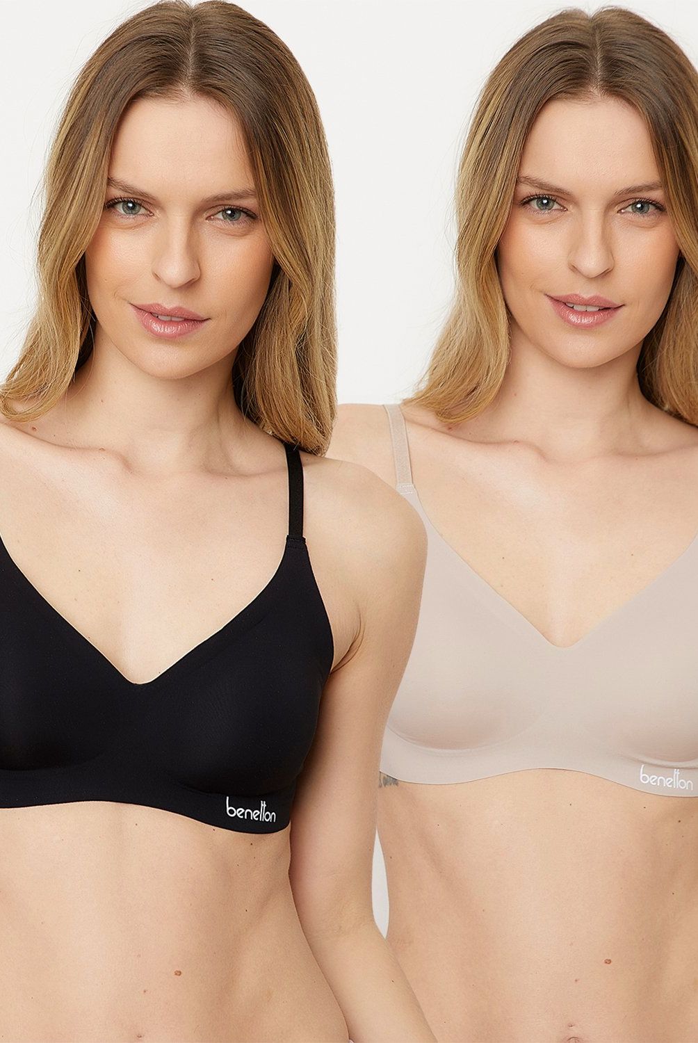 BENETTON - Pack De 2 Sostenes Mujer Benetton