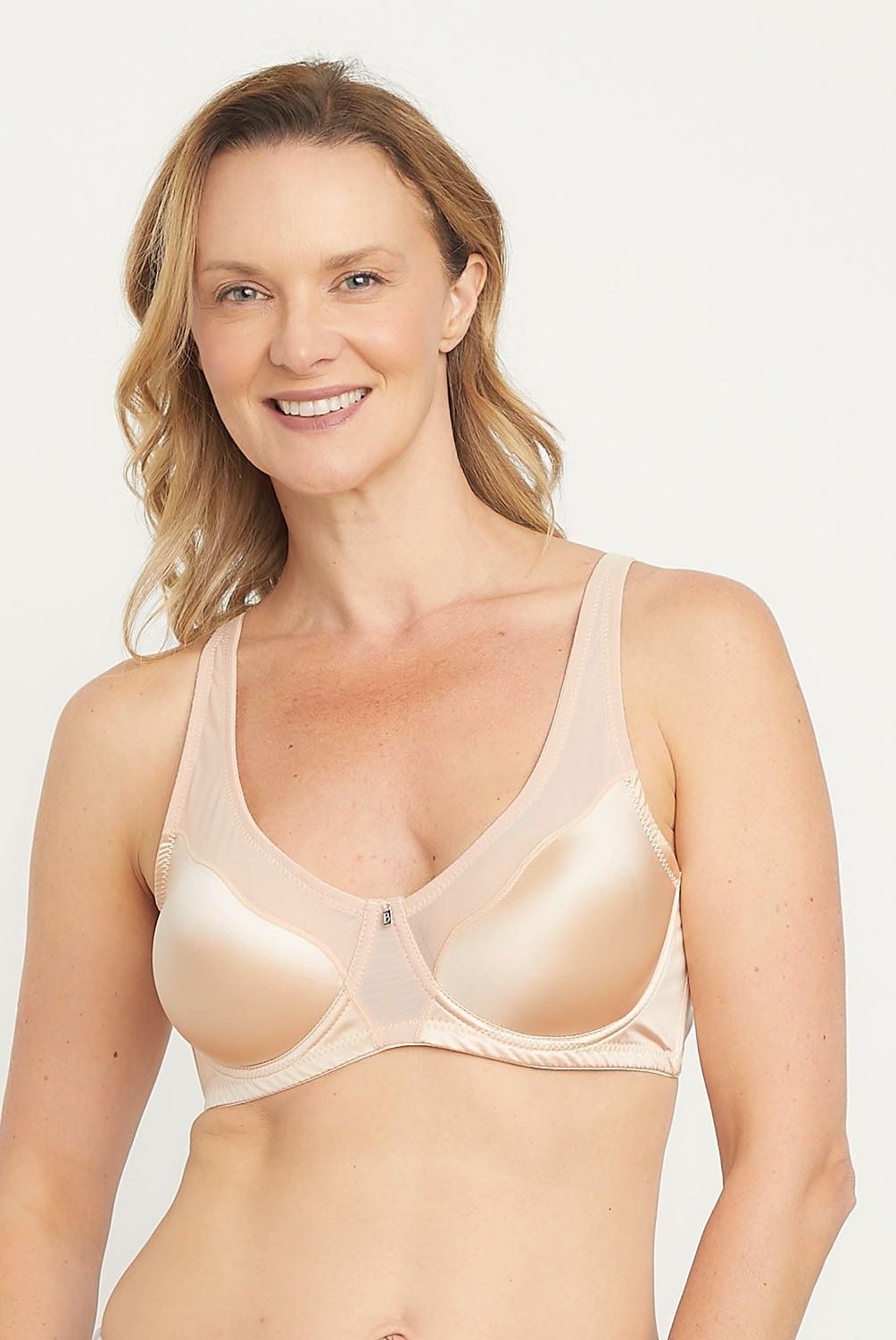BLU - Sostén Minimizer Blu Mujer Liso Con Arco Poliamida