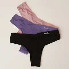 BENETTON - Pack De 3 Calzones Colaless Mujer