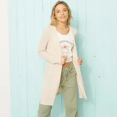 DOO AUSTRALIA - Chaleco Mujer Liso Manga Larga