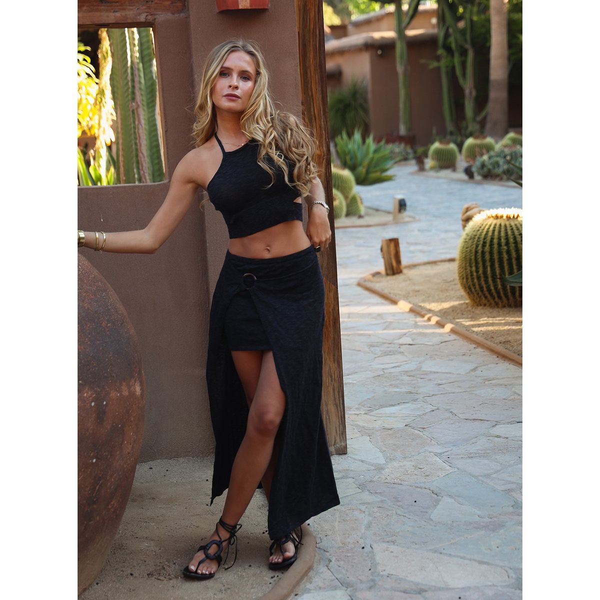 SYBILLA - Crop Top Sin Mangas Mujer Sybilla Por Paula Mekis