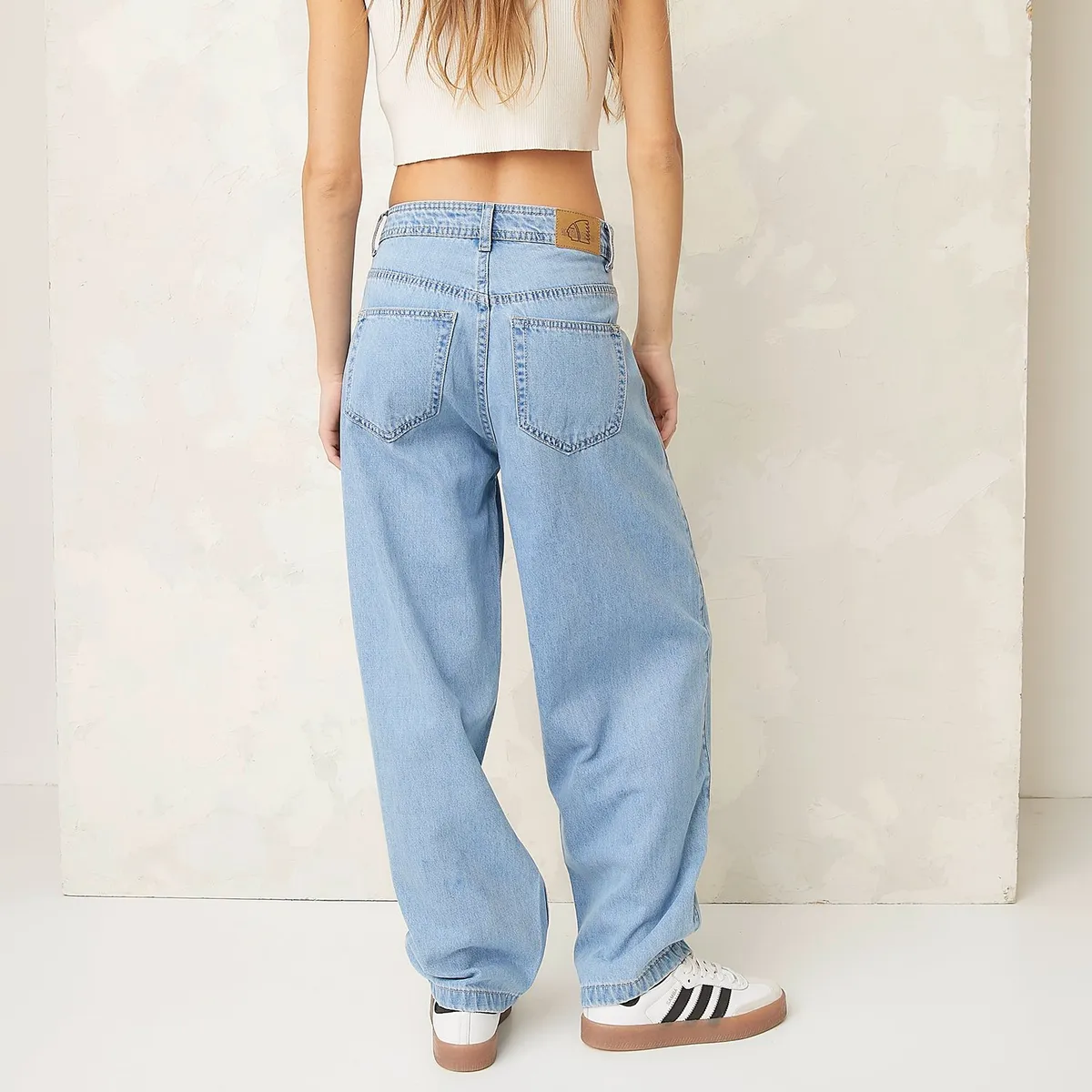 AMERICANINO - Jeans Americanino Wide Leg Denim Mujer Tiro Medio